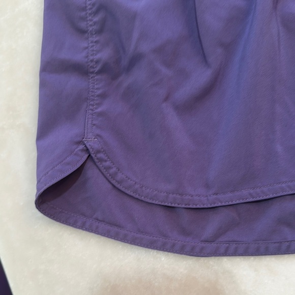 Adidas Running Purple and White Athletic Shorts with Elastic Waistband - Picture 3 of 6